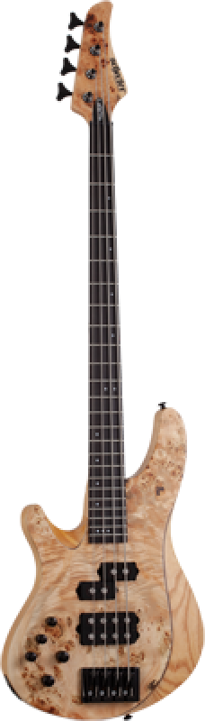 SCHECTER Bassgitarre, Reaper-4, Natural Satin, Linkshänder