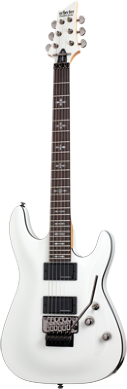 SCHECTER E-Gitarre, Demon 6 FR, Vintage White