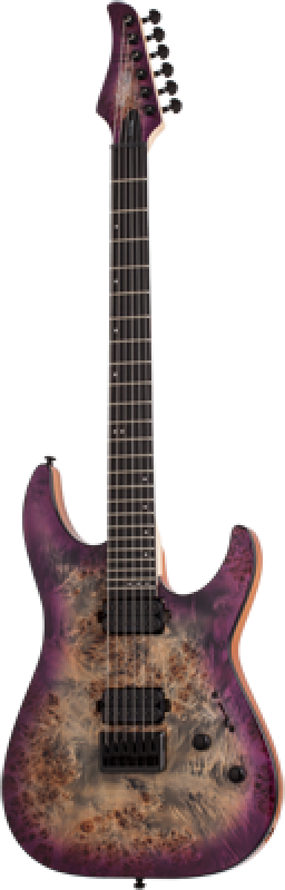 SCHECTER E-Gitarre, C-6 Pro, Aurora Burst