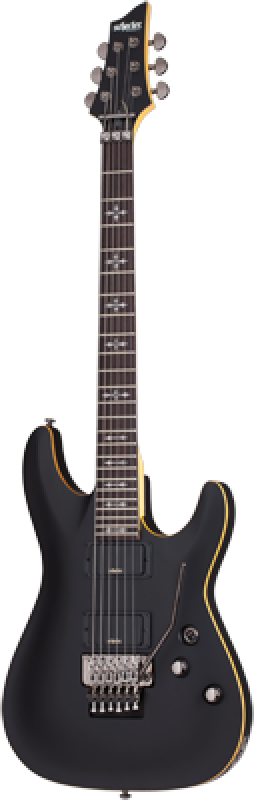 SCHECTER E-Gitarre, Demon 6 FR, Aged Black Satin