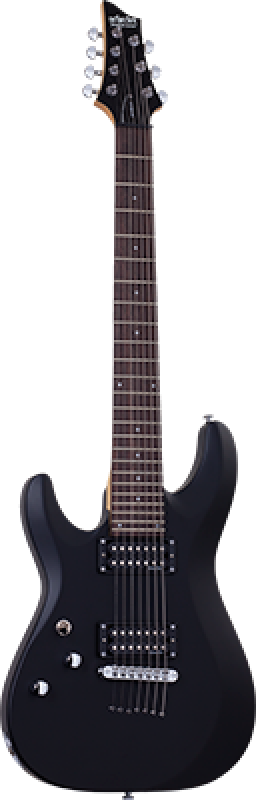 SCHECTER E-Gitarre, C-7 Deluxe, Satin Black, Linkshänder