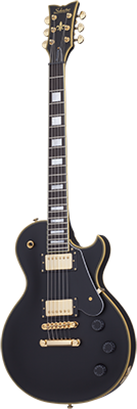 SCHECTER E-Gitarre, Solo-II Custom, Aged Black Satin