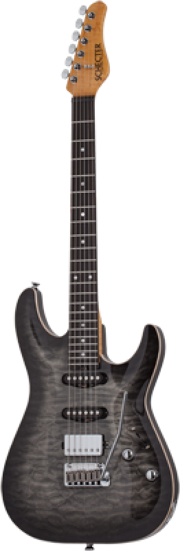 SCHECTER E-Gitarre, California Classic, Charcoal Burst