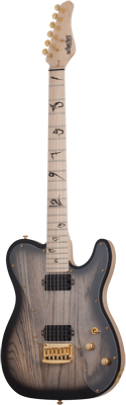 SCHECTER E-Gitarre, Signature Meegs PT EX, Charcoal Burst