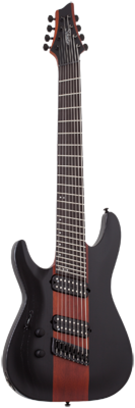 SCHECTER E-Gitarre, Signature, C-8 Rob Scallon, Dark Roast, Linkshände