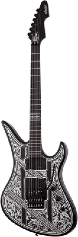 SCHECTER E-Gitarre, Avenger FR Pryzm Palladium, Gloss Black