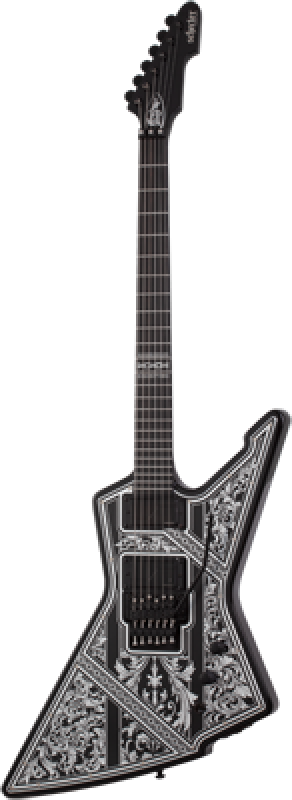 SCHECTER E-Gitarre, E-1 FR Pryzm Palladium, Gloss Black