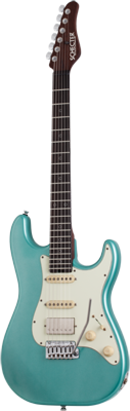 SCHECTER E-Gitarre, USA Custom Nick Johnston Trad. Wembley, Teal Green