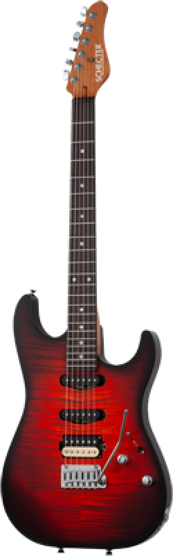 SCHECTER E-Gitarre, Sunset Custom-II USA HSS, Tiger Eye Satin