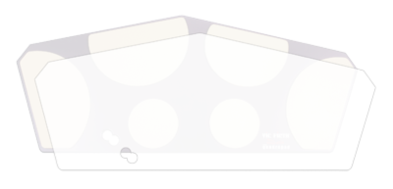 VIC FIRTH Practice Pad, Mylar Pad für Quadropad, large