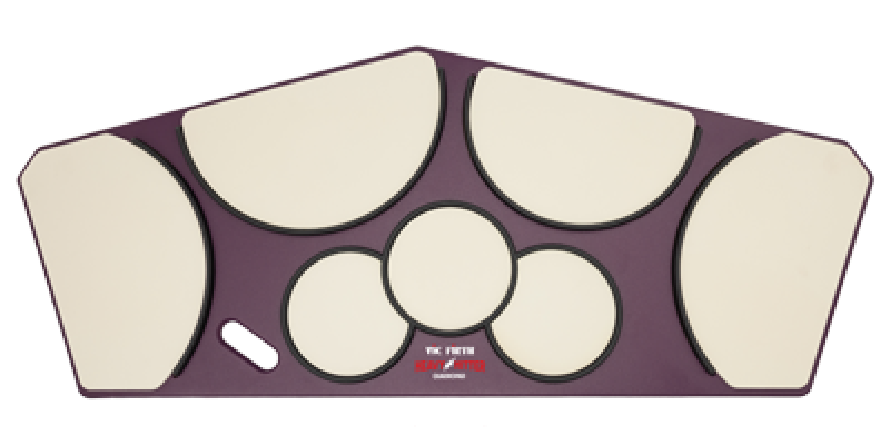 VIC FIRTH Practice Pad, Heavy Hitter, Quadropad mit Ring, large, HHPQL