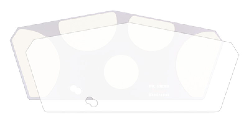 VIC FIRTH Practice Pad, Mylar Pad für Quadropad, small