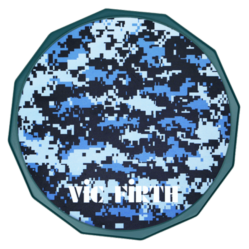 VIC FIRTH Practice Pad, Silicon, Camouflage, 12"