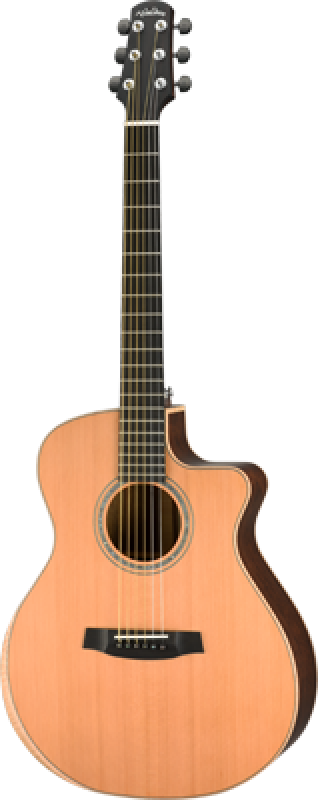 WALDEN Westerngitarre, Grand Auditorium Cut, vollmassiv, Satinlack, EQ