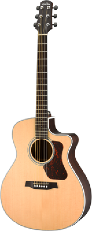 WALDEN Westerngitarre, Grand Auditorium Cut, vollmassiv, Satinlack, EQ