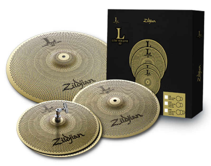 ZILDJIAN Beckenset, Low Volume, 348 Cymbal Pack, 13H/14Cr/18CrR