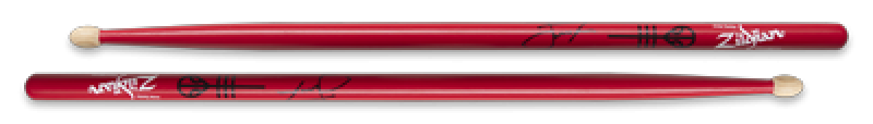 ZILDJIAN Drum Sticks, Artist Serie, Josh Dun, Wood-Tip, rot
