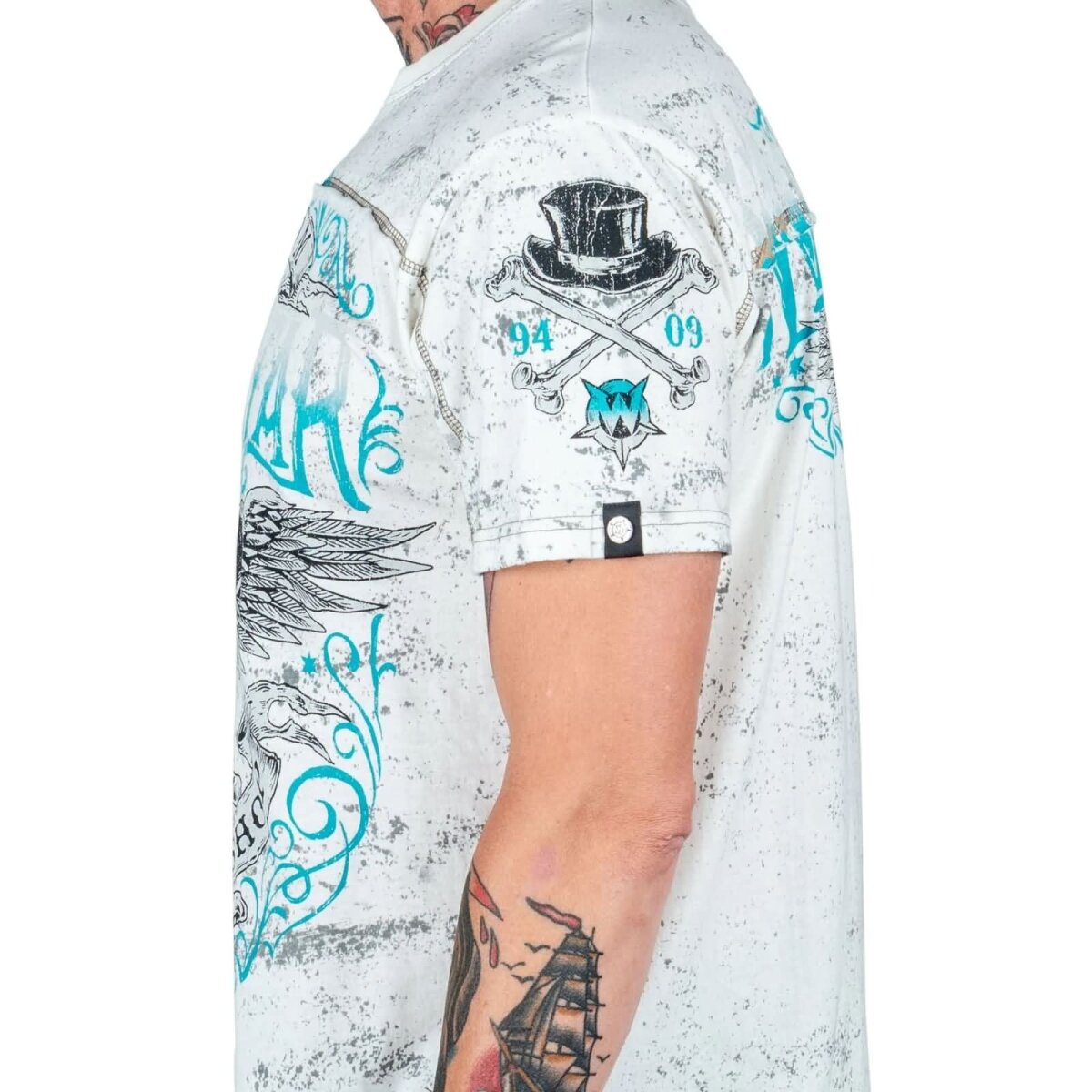 WORNSTAR Herren Artist Asylum Collection Elegantly Wasted Tee - Antique White T-Shirt weiß L