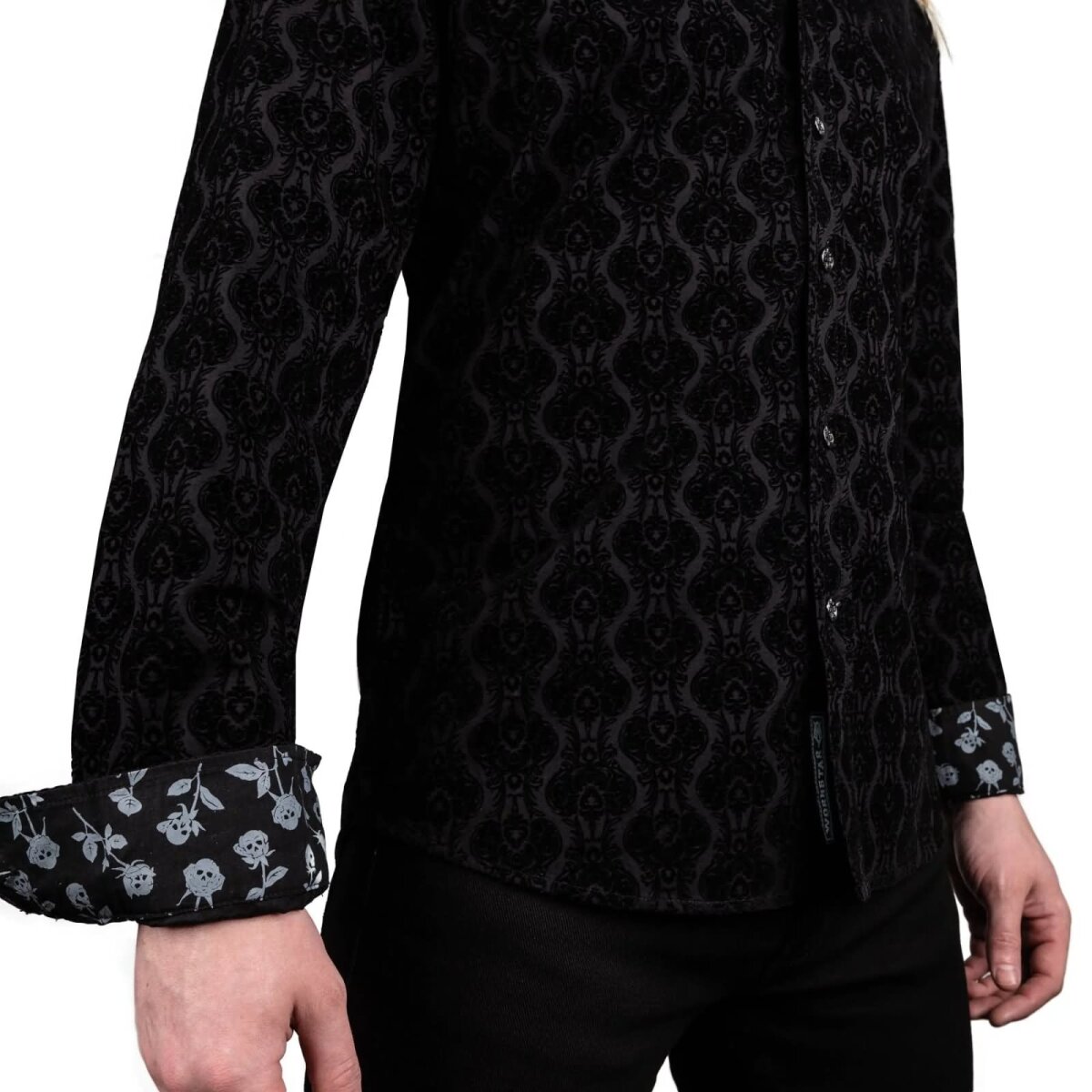 WORNSTAR Rocknrolla Collection Amaryllis Shirt - Black Hemd schwarz XL