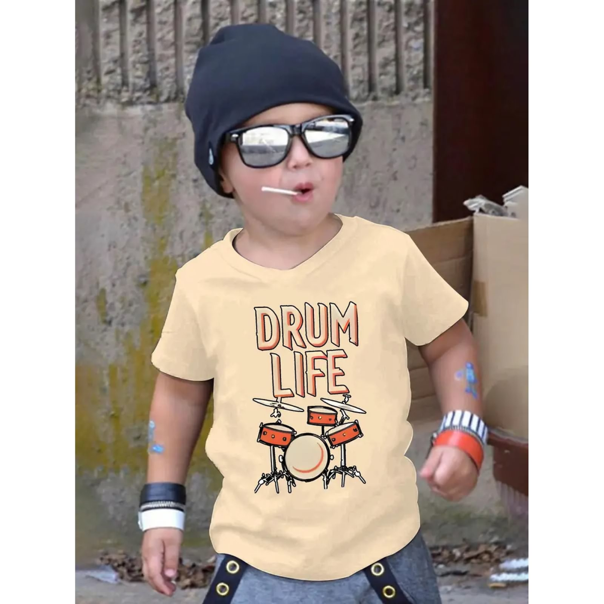 ROCK-HUS T-Shirt "DRUM LIFE" verschiedene Farben