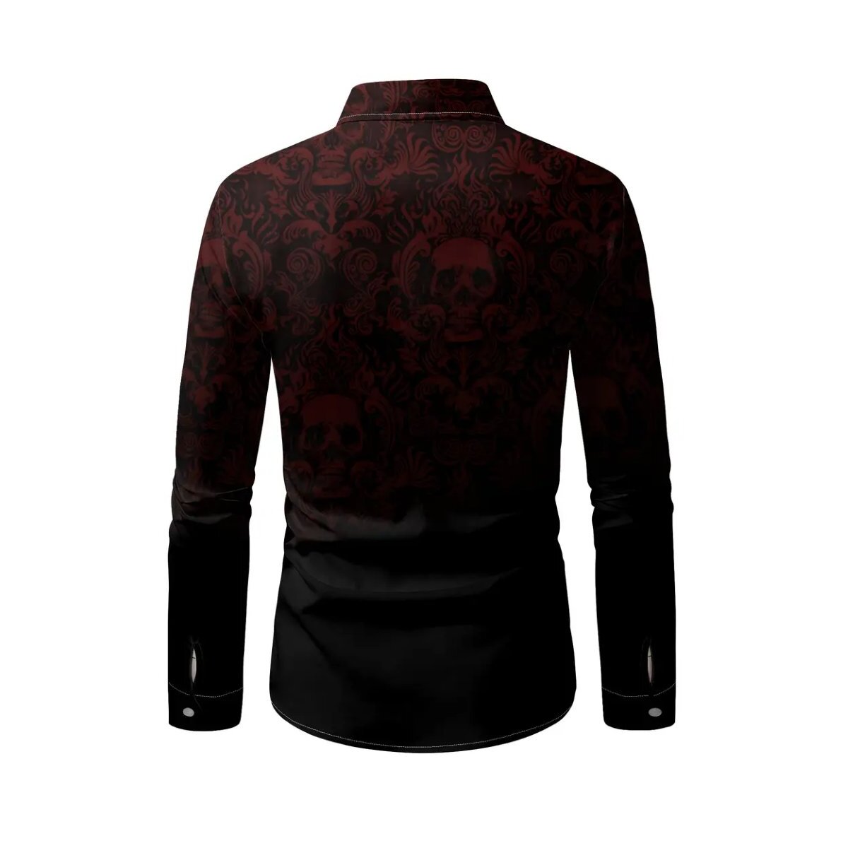 ROCK-HUS Hemd Fading Skulls S Rot