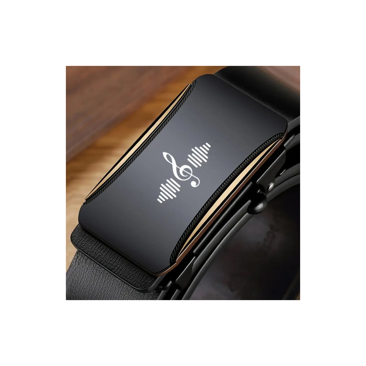 ROCK-HUS Gürtel Elegant schwarz/gold Schwarz-Gold