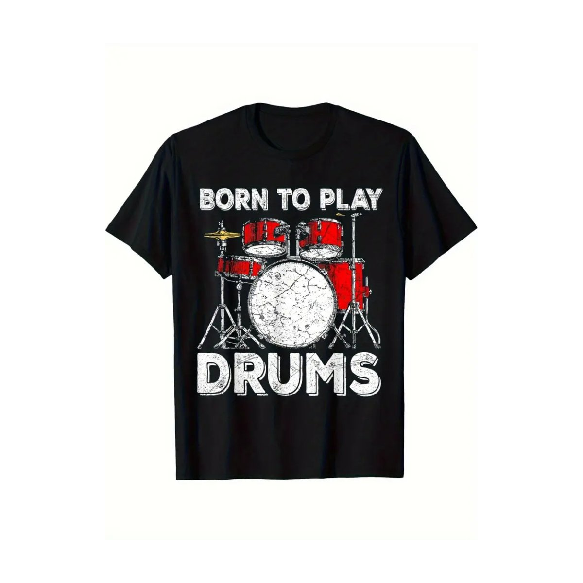 ROCK-HUS T-Shirt Born to Play Drums S