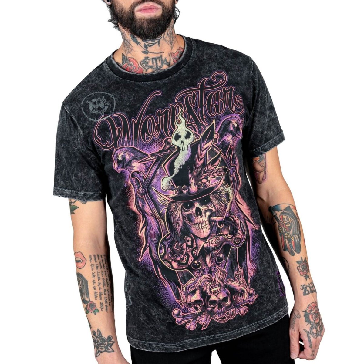 WORNSTAR Herren Artist Asylum Collection Voodoo Tee T-Shirt schwarz