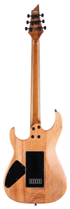 CORT E-Gitarre, KX700 Evertune, Open Pore Black, Tasche