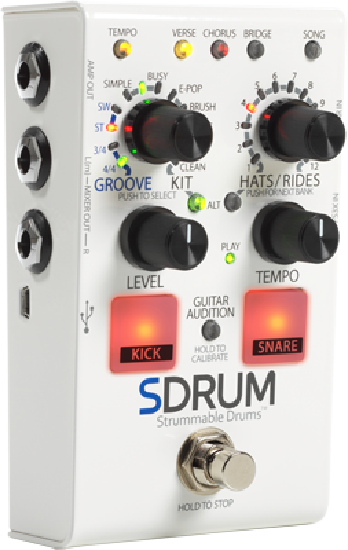 DIGITECH Effektpedal, SDRUM, Strummable Drums