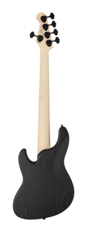 FGN Bassgitarre, J-Standard Mighty Jazz DE, 5-Saiter, Open Pore Black,