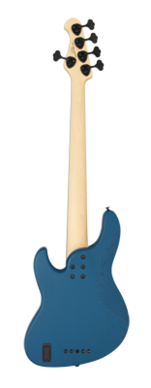 FGN Bassgitarre, J-Standard Mighty Jazz DE, 5-Saiter, Open Pore Blue,