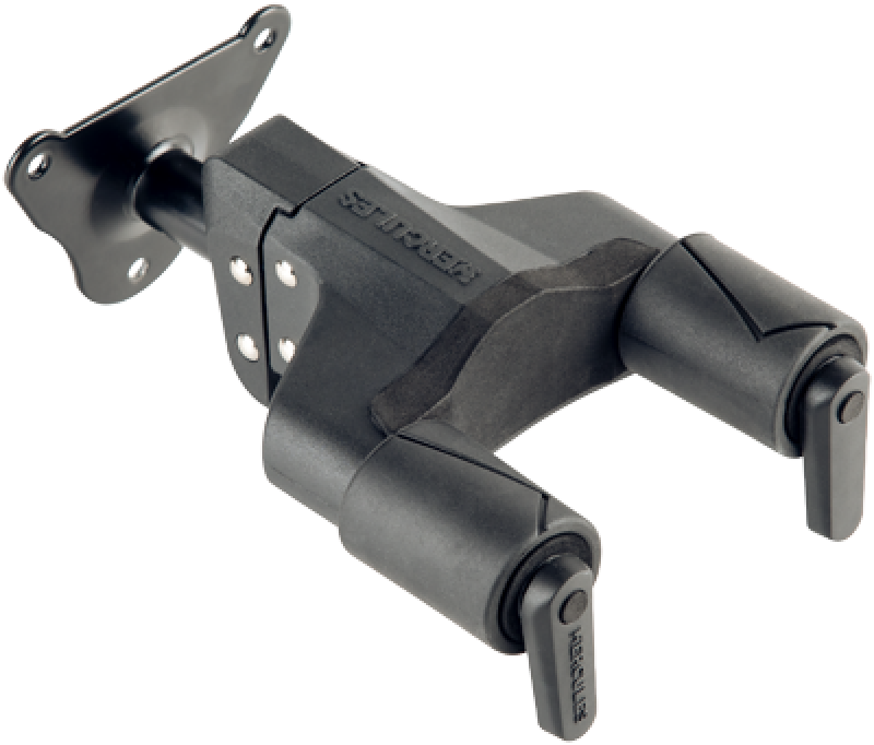 HERCULES Gitarrenwandhalter, AGS Plus, kurz, Metallsockel