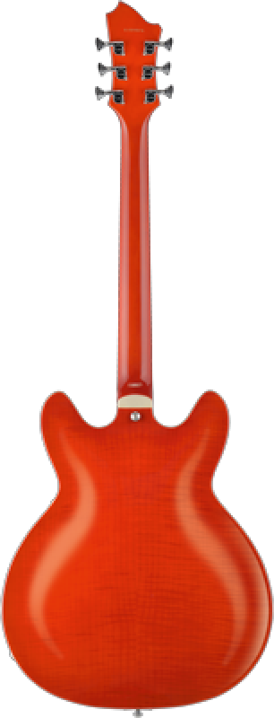 HAGSTROM E-Gitarre, Super Viking, Mandarin Flame