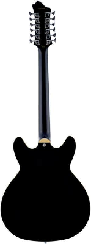 HAGSTROM E-Gitarre, Viking DLX, Black Gloss, 12-Saiter