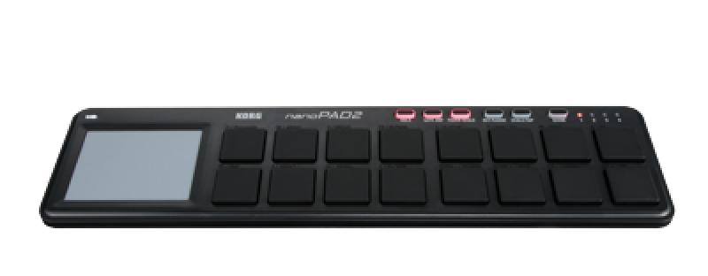 KORG USB-Controller, nanoPAD2, 16 Pads, schwarz