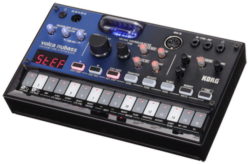 KORG Synthesizer, analog, volca nubass, Vacuum Tube Synthesizer, Seque