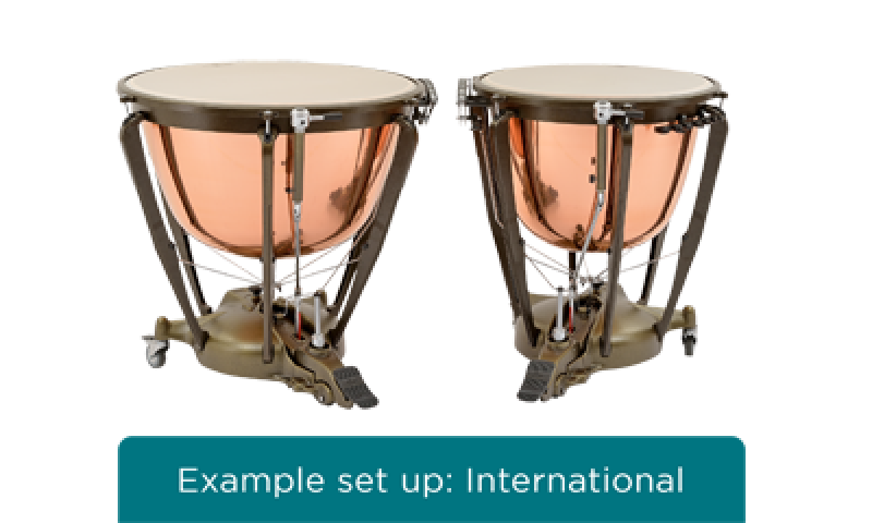 MAJESTIC Pauke, Symphonic Grand Series, 29", Kupfer, poliert, tiefgez.