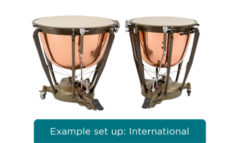 MAJESTIC Pauke, Symphonic Grand Series, 32", Kupfer, poliert, tiefgez.