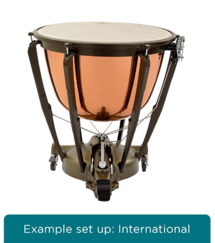 MAJESTIC Pauke, Symphonic Grand Series, 32", Kupfer, poliert, tiefgez.