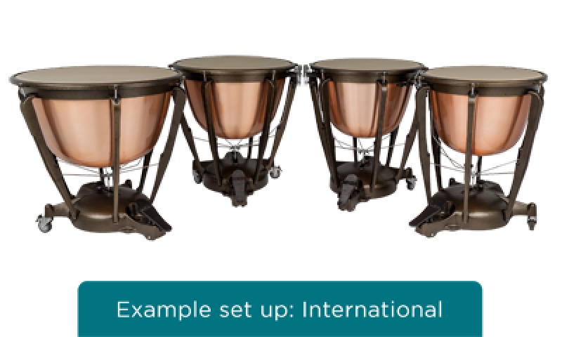 MAJESTIC Pauke, Symphonic Series, 26", Kupfer, poliert, tiefgezogen, d