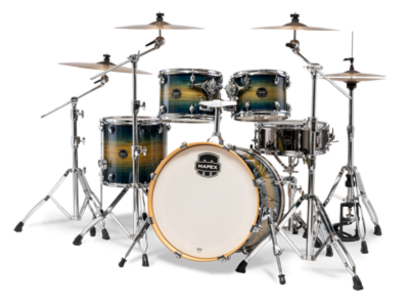 MAPEX Shellset, Armory, Fusion, mit Rosette, Rainforest Burst #ET