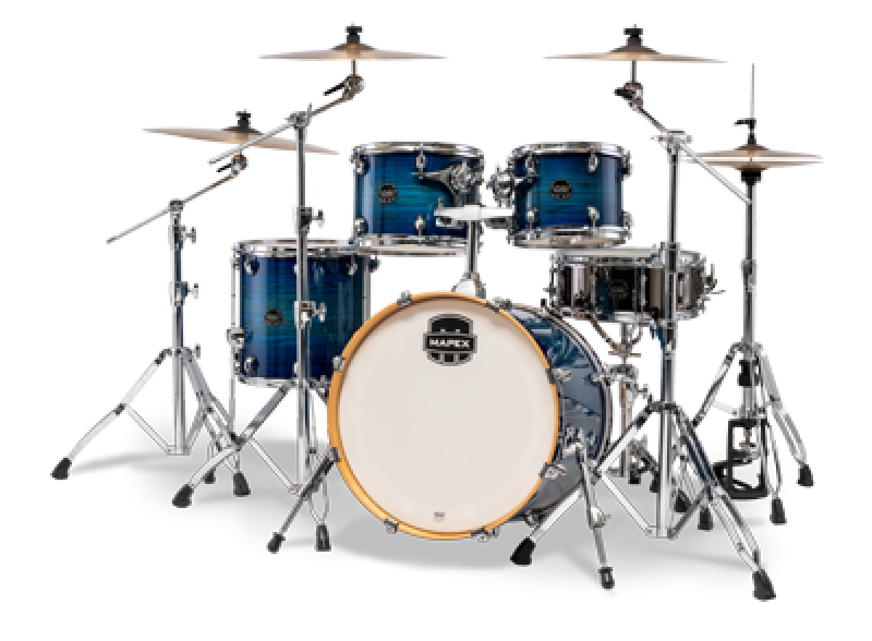 MAPEX Shellset, Armory, Fusion, mit Rosette, Blue Wave Burst #NJ