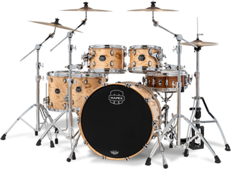 MAPEX Shellset, Saturn VI, Stage+, Exotic Natural Burl #XN