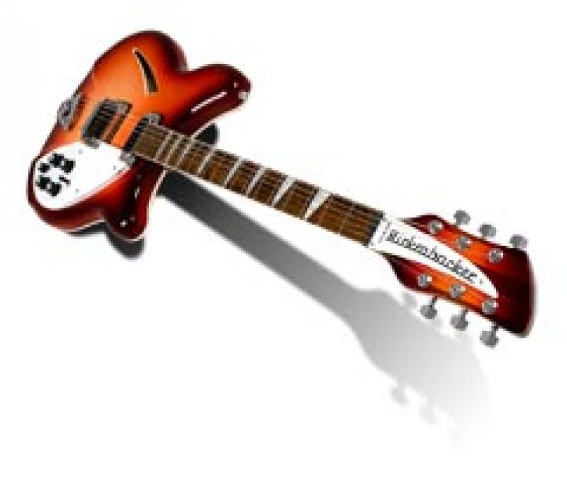 RICKENBACKER E-Gitarre, 360, Fireglo, Koffer