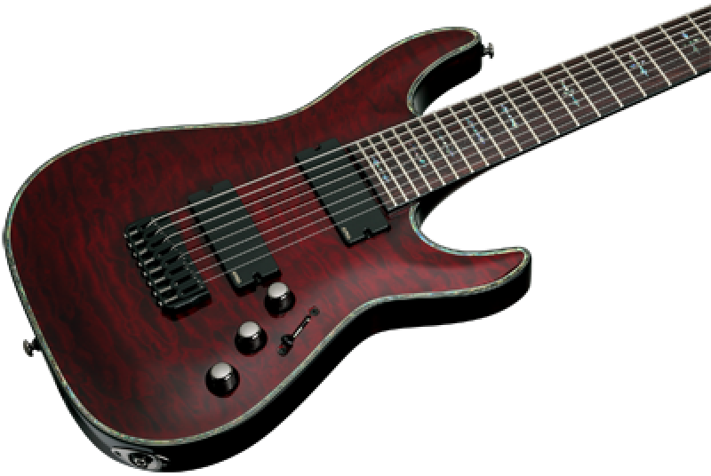 SCHECTER E-Gitarre, Hellraiser C-8, Black Cherry