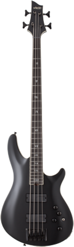 SCHECTER Bassgitarre, SLS Elite 4 Evil Twin, Satin Black