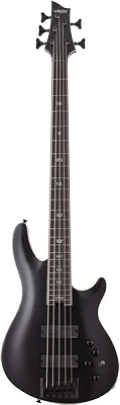 SCHECTER Bassgitarre, SLS Elite 5 Evil Twin, Satin Black