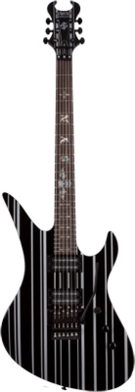 SCHECTER E-Gitarre, Signature Synyster Standard FR, Gloss Black/Silver