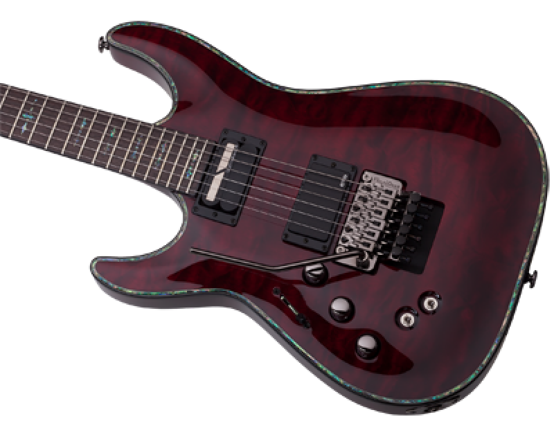 SCHECTER E-Gitarre, Hellraiser C-1 FR S, Black Cherry, Linkshänder